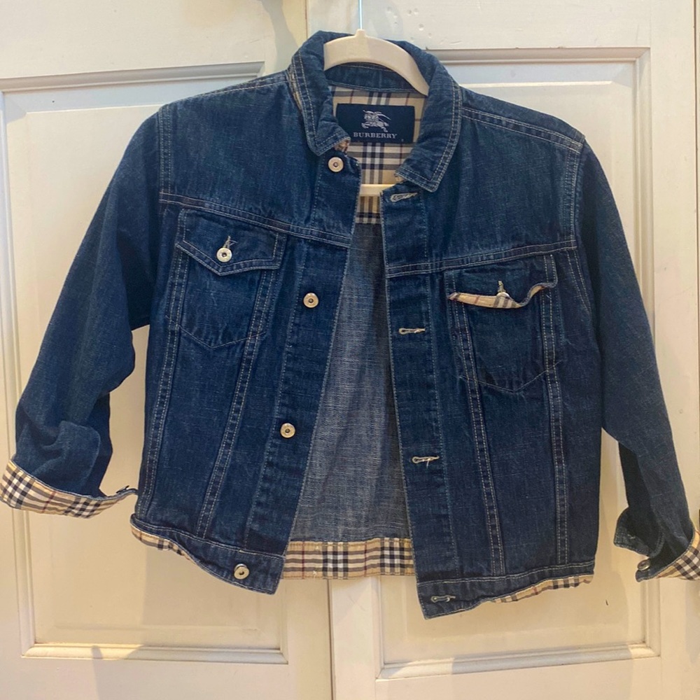 Kids Burberry jean jacket